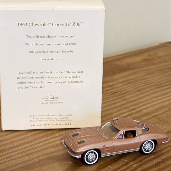 Hallmark Keepsake 1963 Chevrolet Corvette Z06 Ornament - Picture 2 of 2